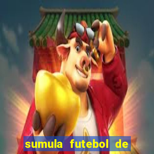 sumula futebol de campo word